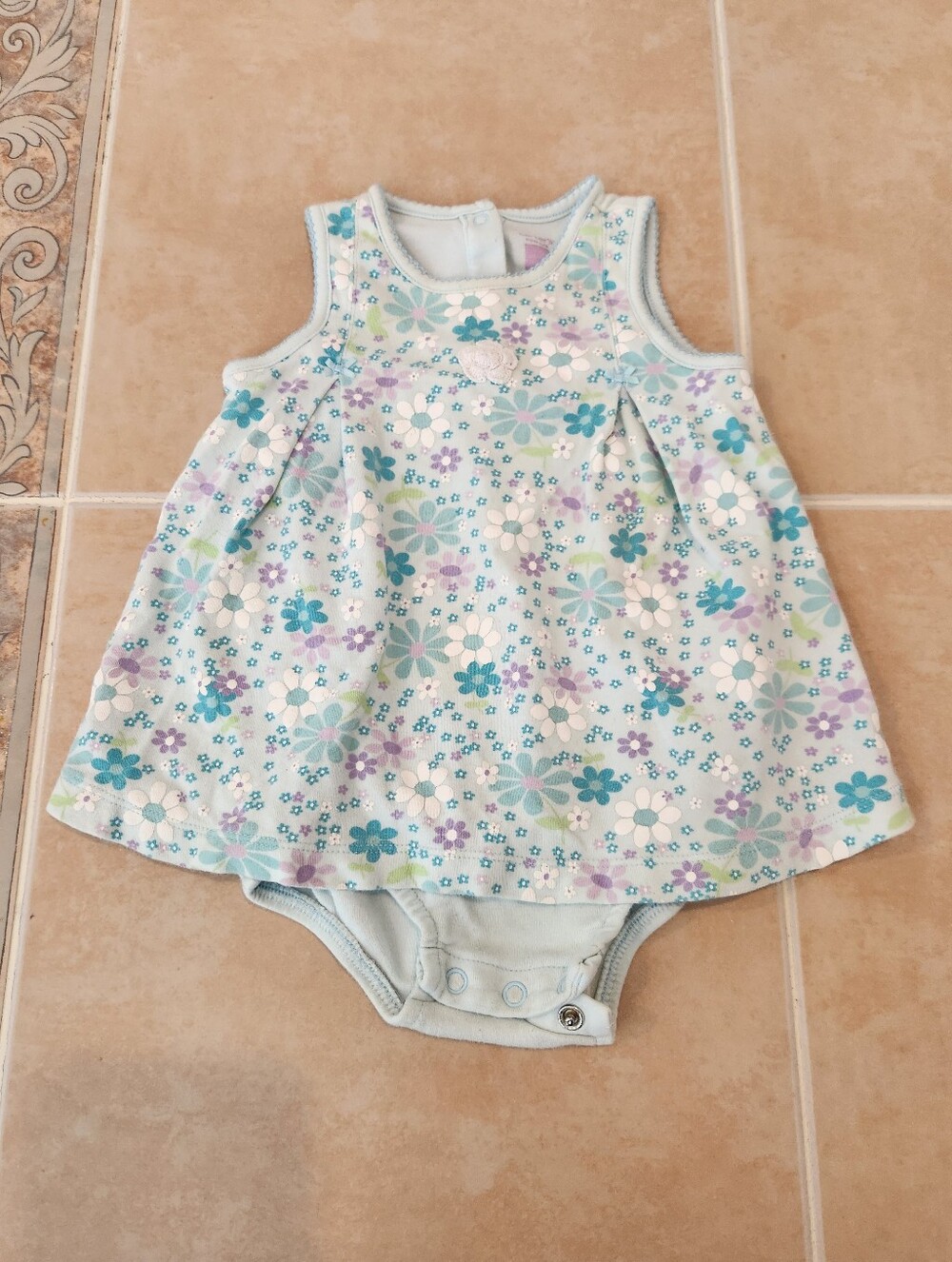 12 Months Girls Vintage Carter's Romper Dress